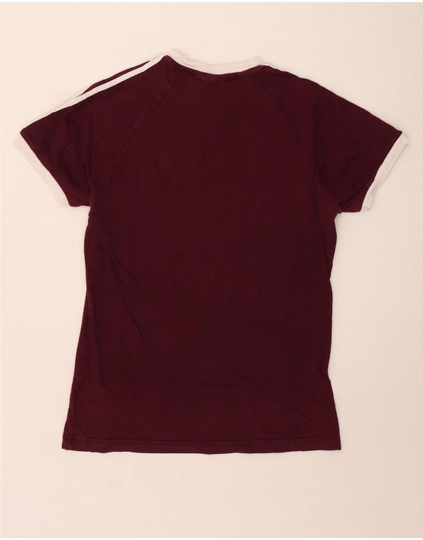 Adidas Camiseta Feminina Top UK 12 Médio Algodão Borgonha