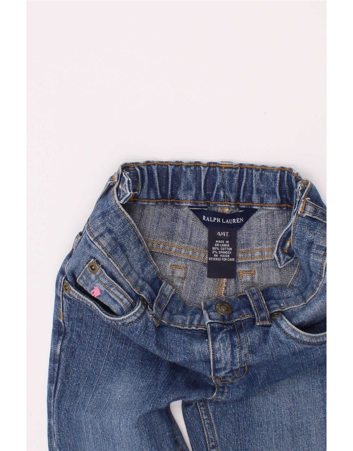 Ralph Lauren Meninos Bootcut Jeans 3-4 Anos W20 L16 Azul Algodão