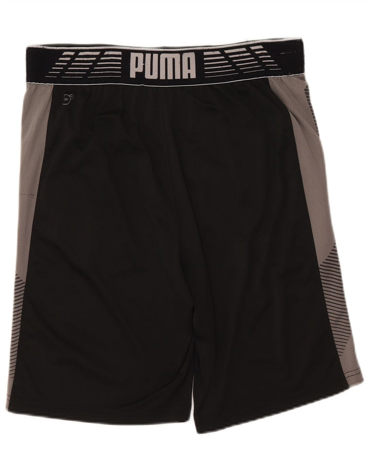 Shorts esportivos gráficos masculinos PUMA médio preto colorblock
