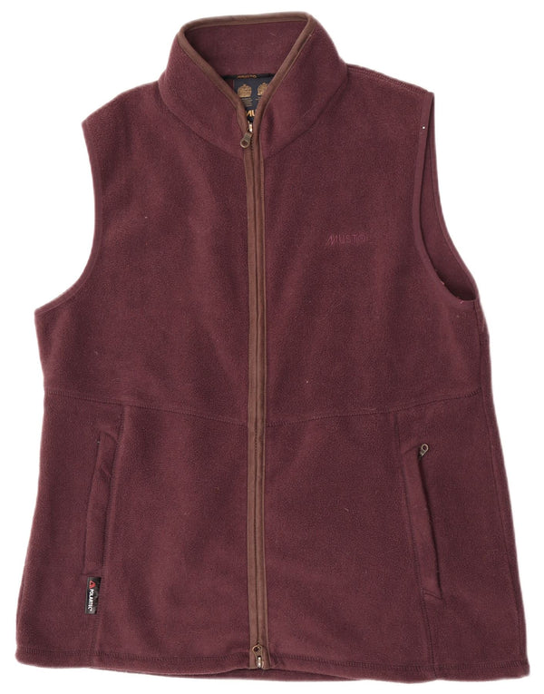 Musto Womens Fleece Gilet UK 18 XL Borgonha Poliéster