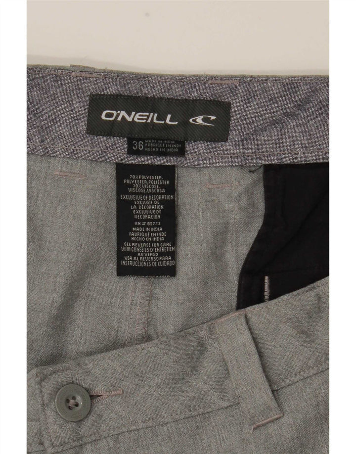 Shorts Chino Masculino O'Neill W36 Poliéster Xadrez Grande Cinza