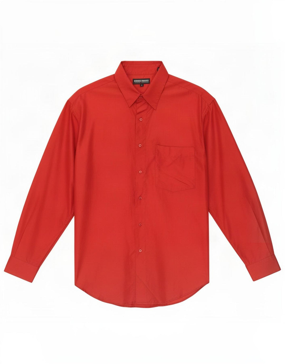 Camisa masculina vintage grande seda vermelha