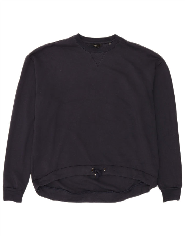Ted Baker moletom masculino tamanho 2 pequeno azul marinho viscose