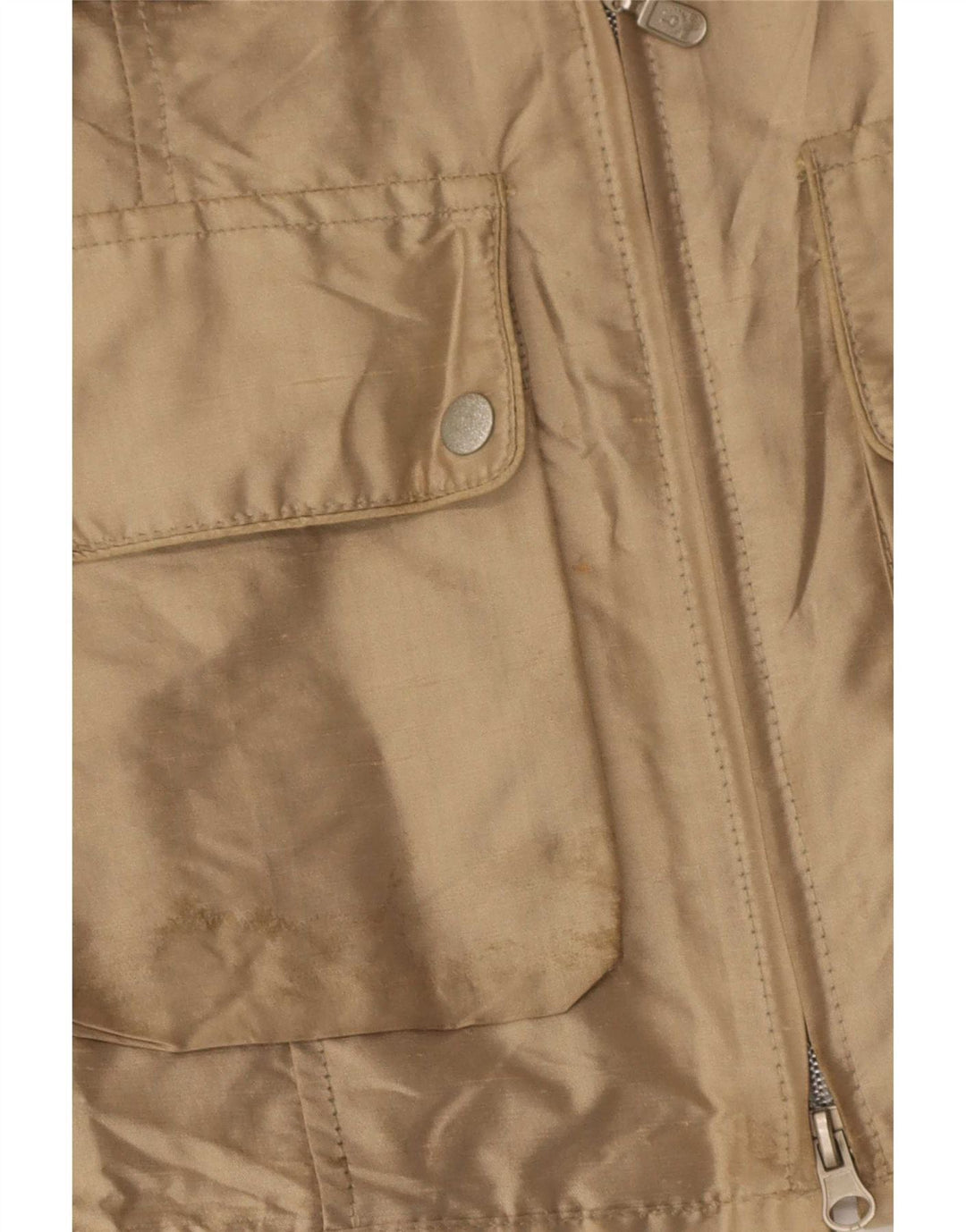 Jaqueta utilitária feminina Belstaff IT 42 seda bege médio