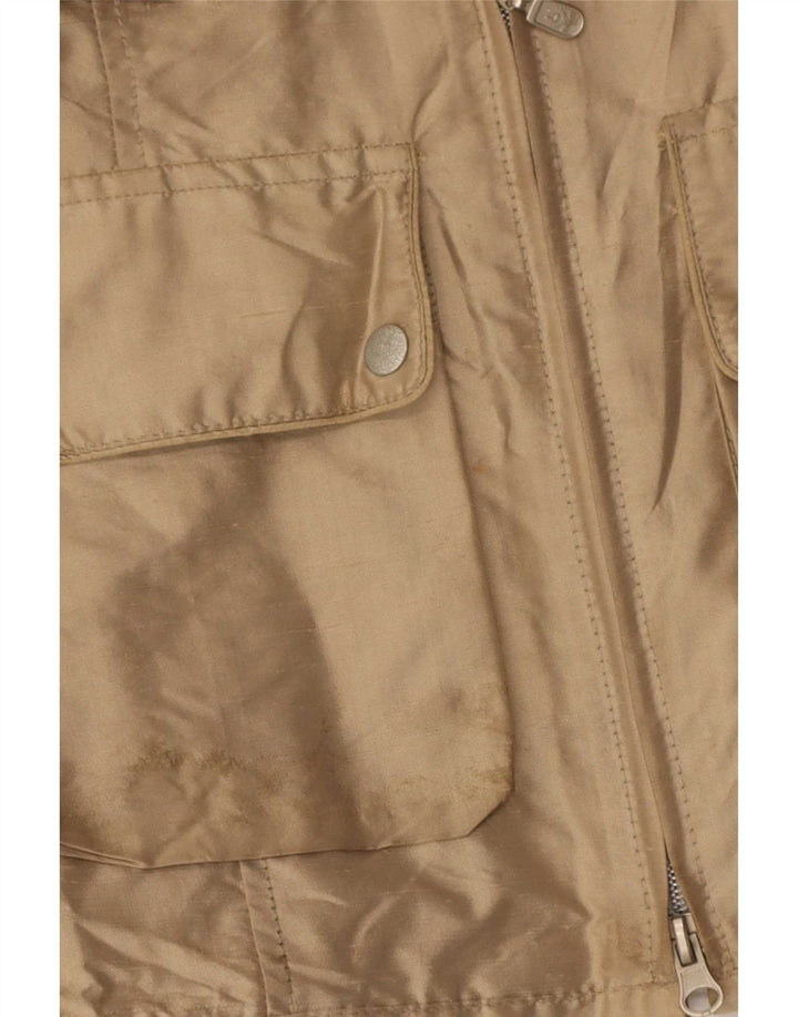 Jaqueta utilitária feminina Belstaff IT 42 seda bege médio