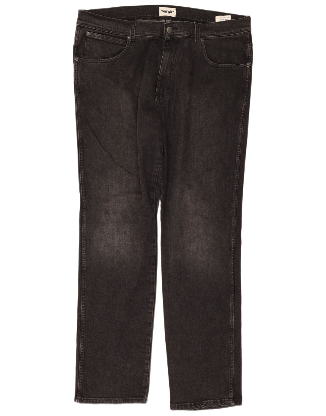 Wrangler Masculino Texas Slim Jeans W38 L34 Cinza Algodão