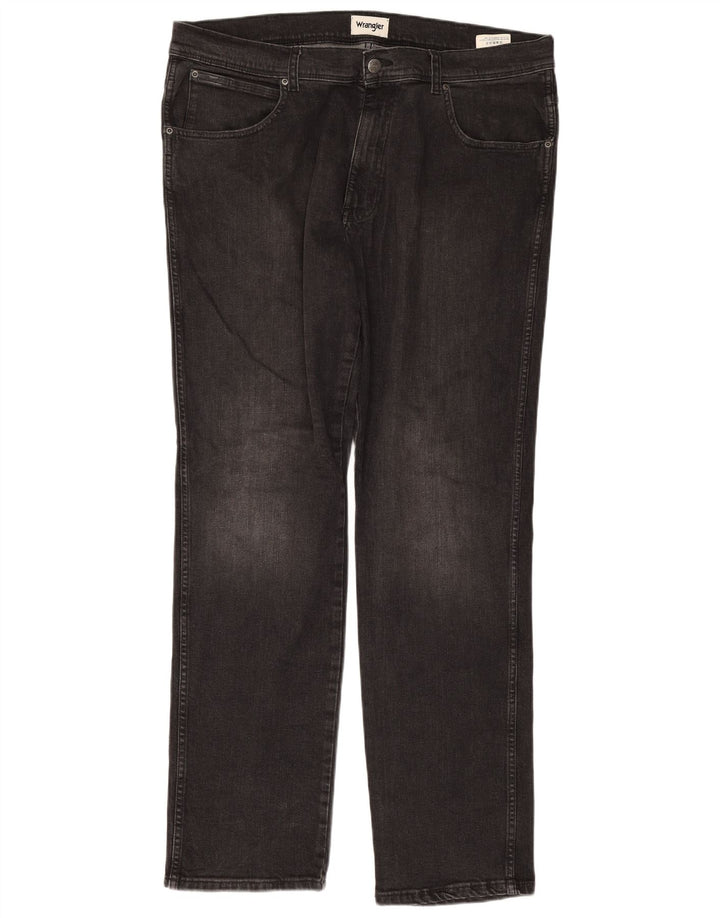 Wrangler Masculino Texas Slim Jeans W38 L34 Cinza Algodão