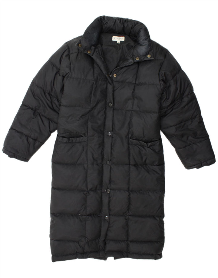 Casaco acolchoado com capuz feminino L'EQUIPE UK 10 pequeno preto