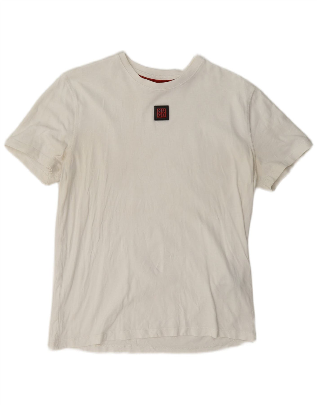 Camiseta masculina Hugo Boss Top médio algodão branco