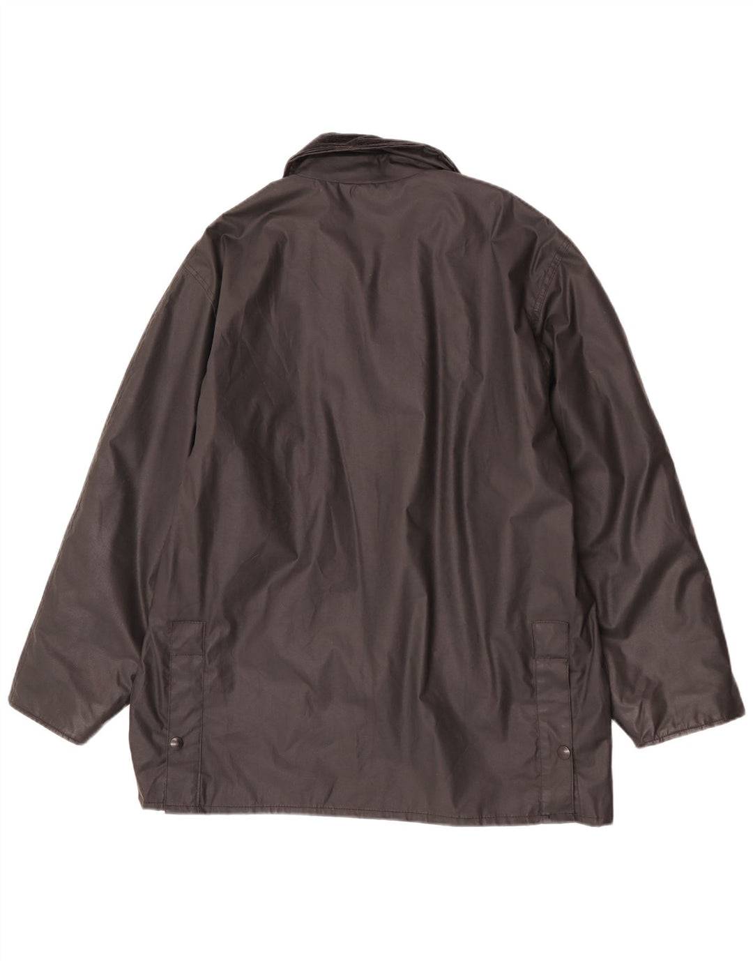 Jaqueta masculina vintage de algodão encerado UK 38 médio preto