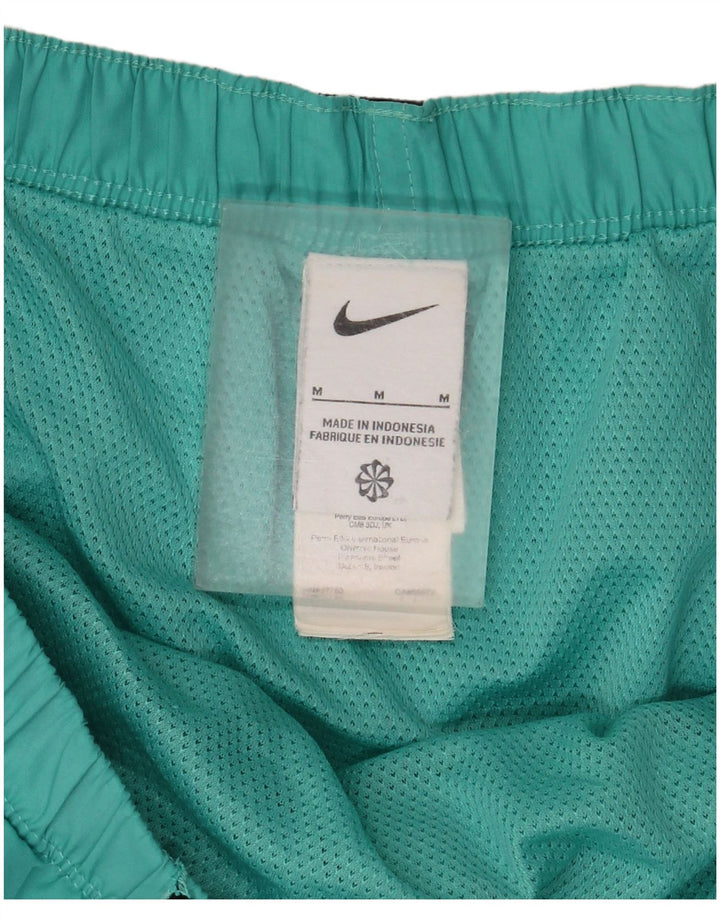 Shorts de natação feminino Nike UK 14 poliéster verde médio