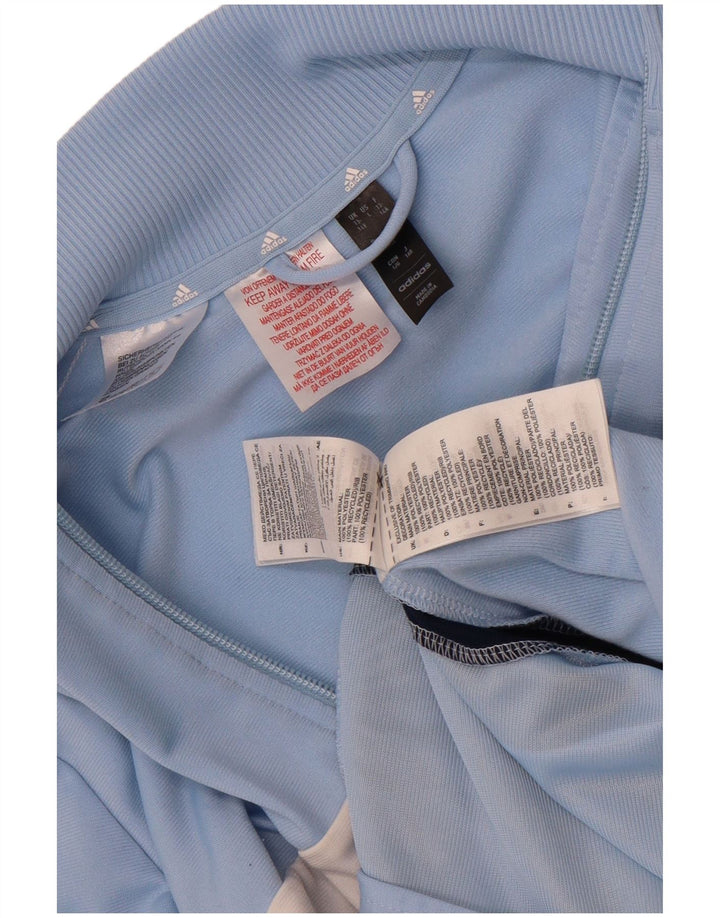 Jaqueta Adidas Meninos Treino Top 13-14 Anos Azul Colorblock Poliéster