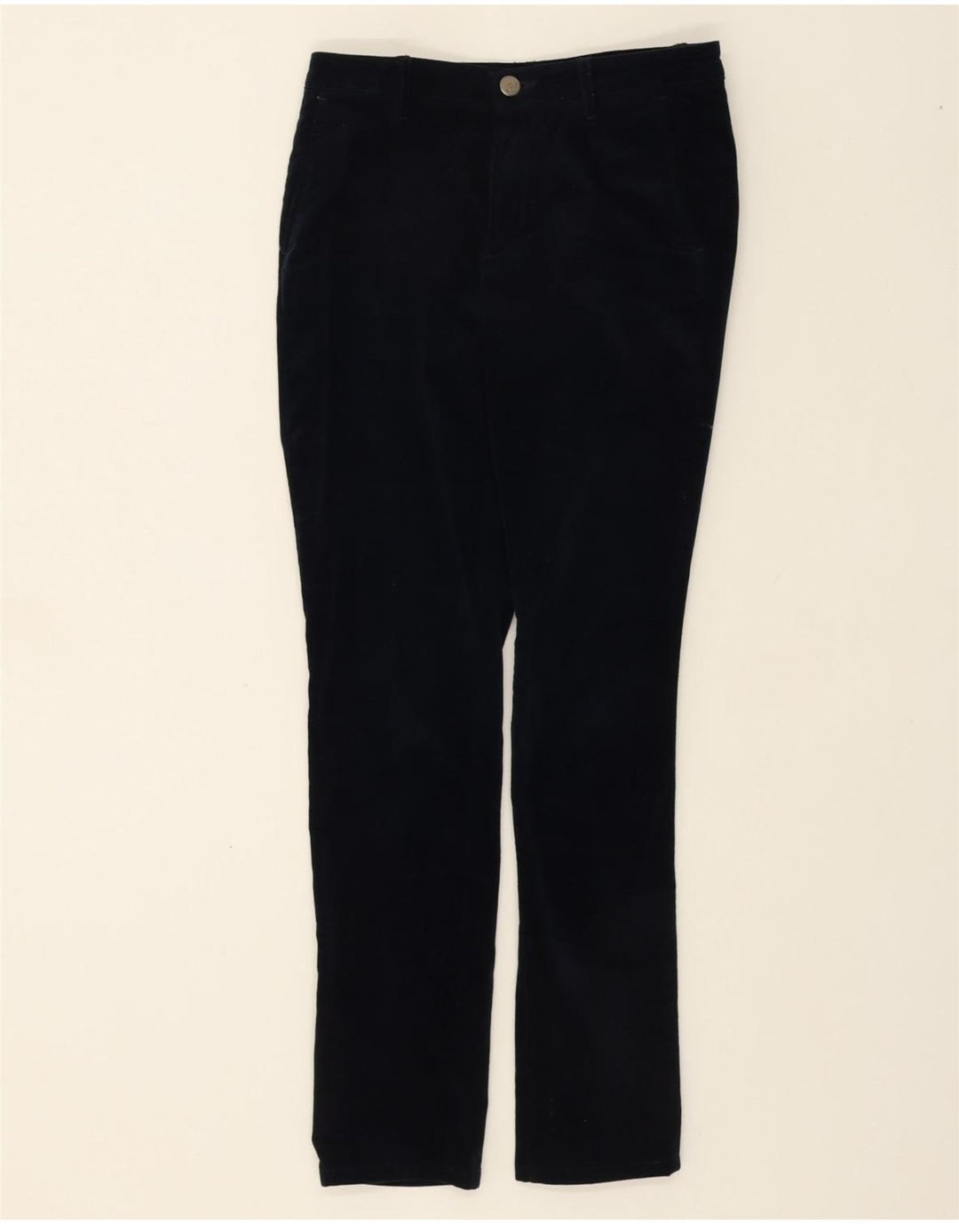 MASSIMO DUTTI Womens Slim Chino Trousers W26 L28 Navy Blue Cotton Vintage Massimo Dutti and Second-Hand Massimo Dutti from Messina Hembry 