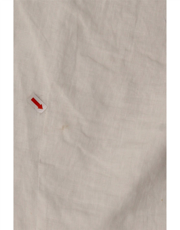 Blusa feminina sem mangas NARACAMICIE UK 8 pequena branca