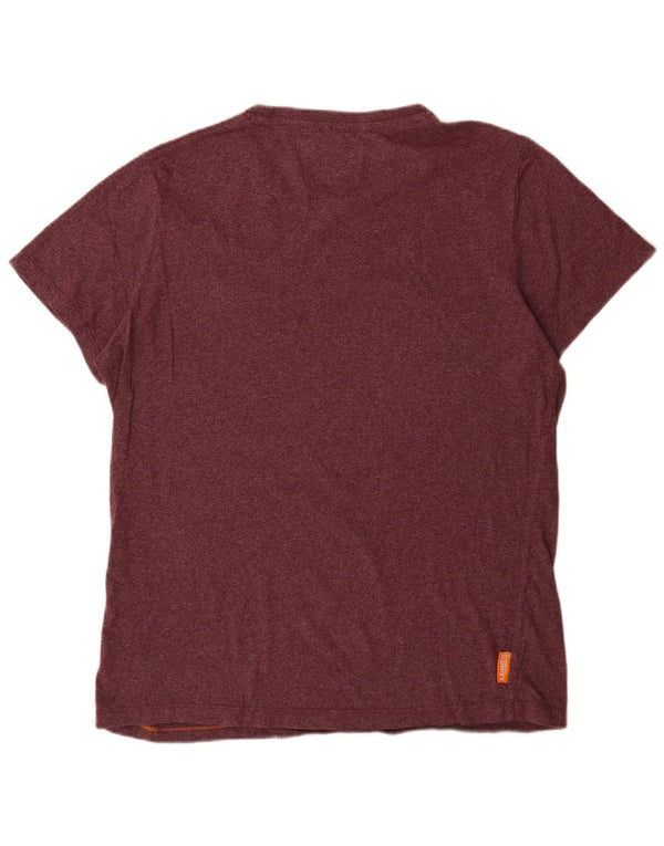 Camiseta masculina Superdry Top XL algodão Borgonha