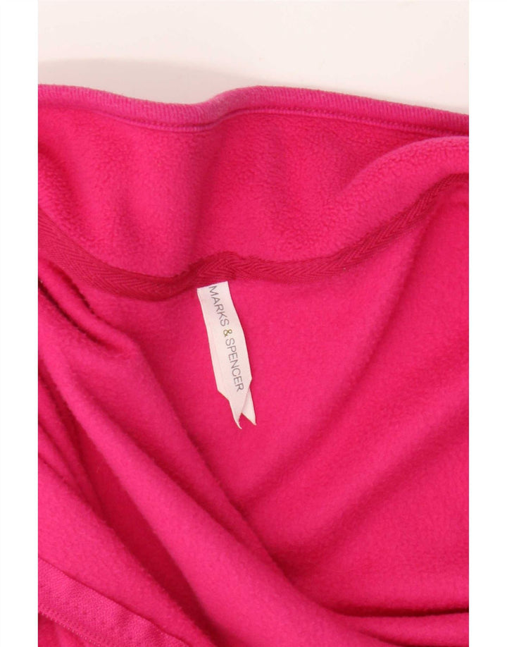 Jaqueta de lã feminina Marks & Spencer UK 14 rosa médio