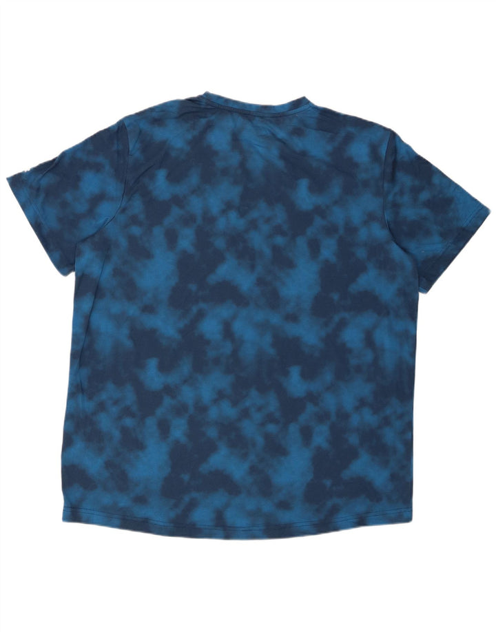 RUSSELL ATLÉTICO Masculino Dri-Power Camiseta Top XL Azul Tie Dye