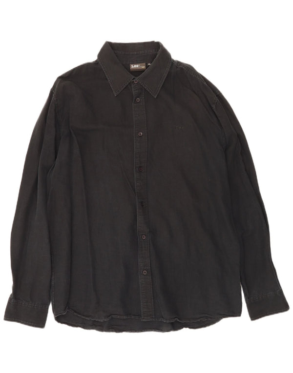 Camisa masculina Lee 2XL algodão preto