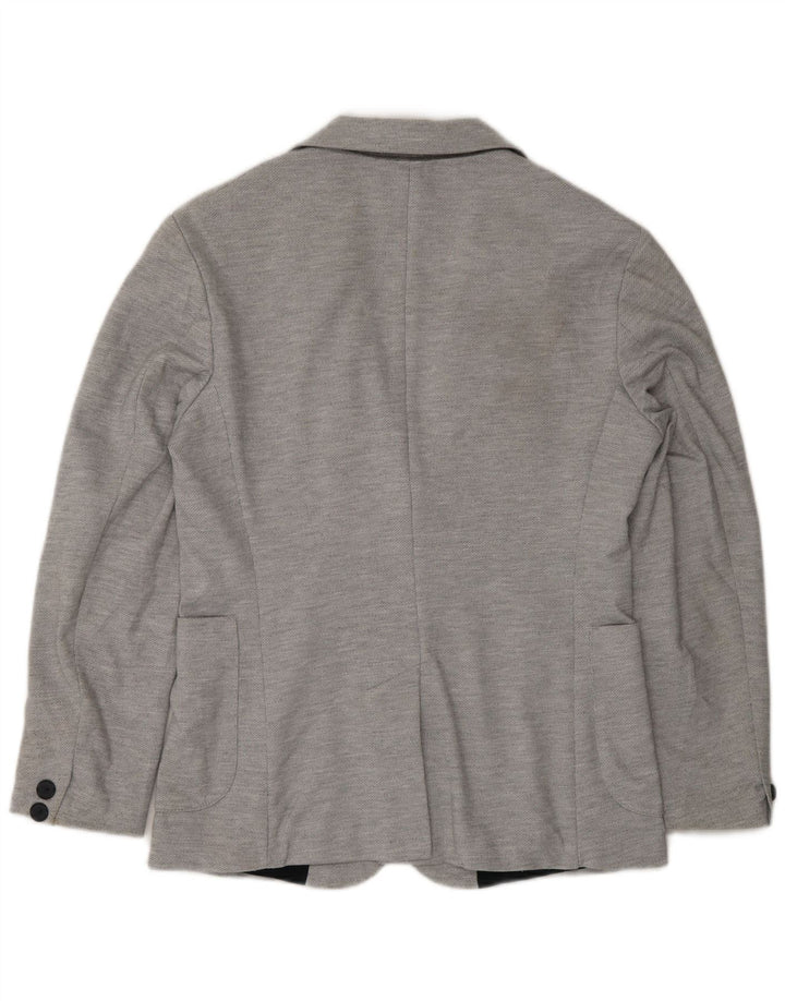Zara Jaqueta Blazer Masculina com 2 Botões UK 36 Pequena Cinza