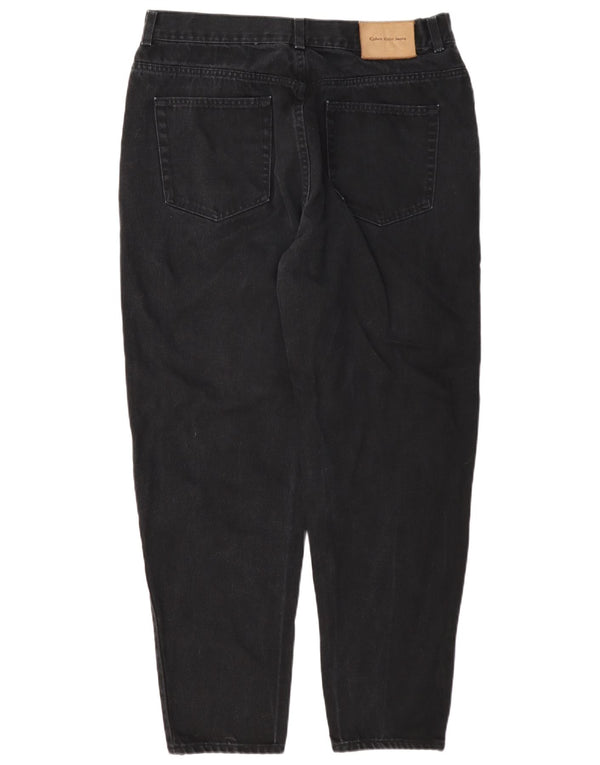 Calvin Klein Calça jeans masculina cônica W36 L30 algodão preto