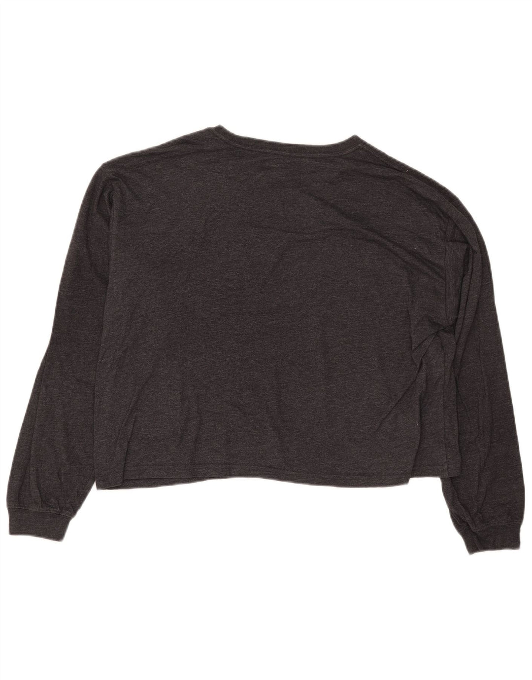 Top gráfico feminino WRANGLER manga comprida UK 10 pequeno cinza floral