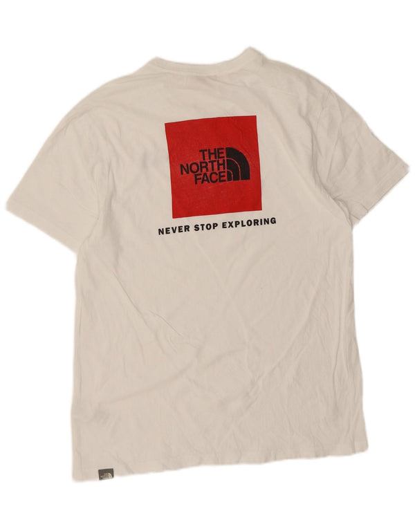 Camiseta gráfica masculina The North Face Top médio algodão branco