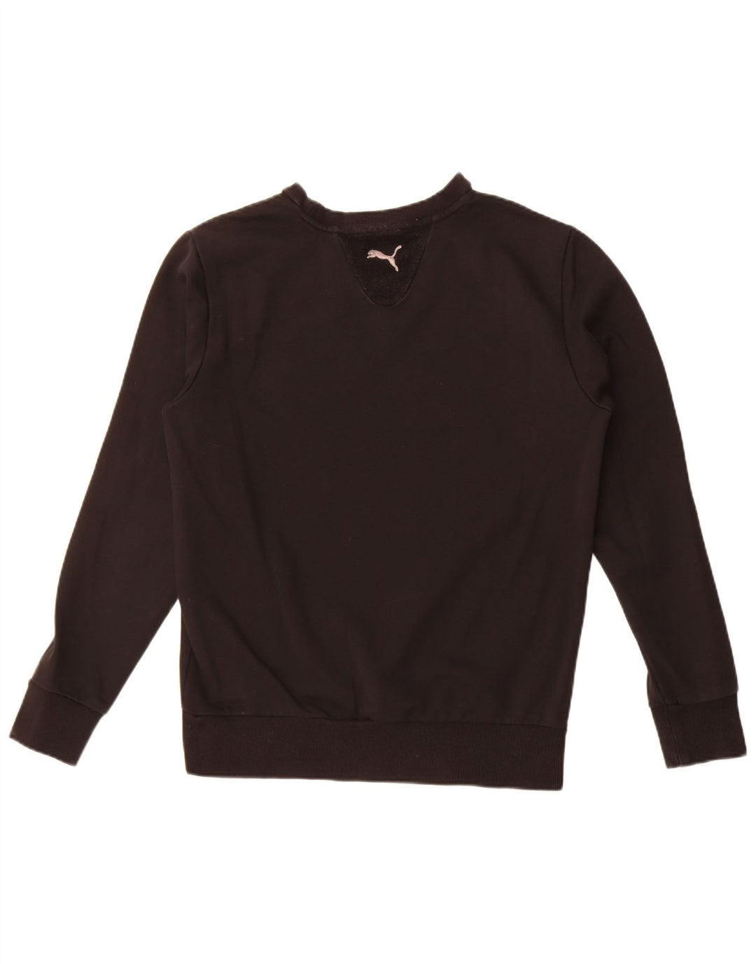 Puma Mens Graphic Moletom Jumper Médio Algodão Preto