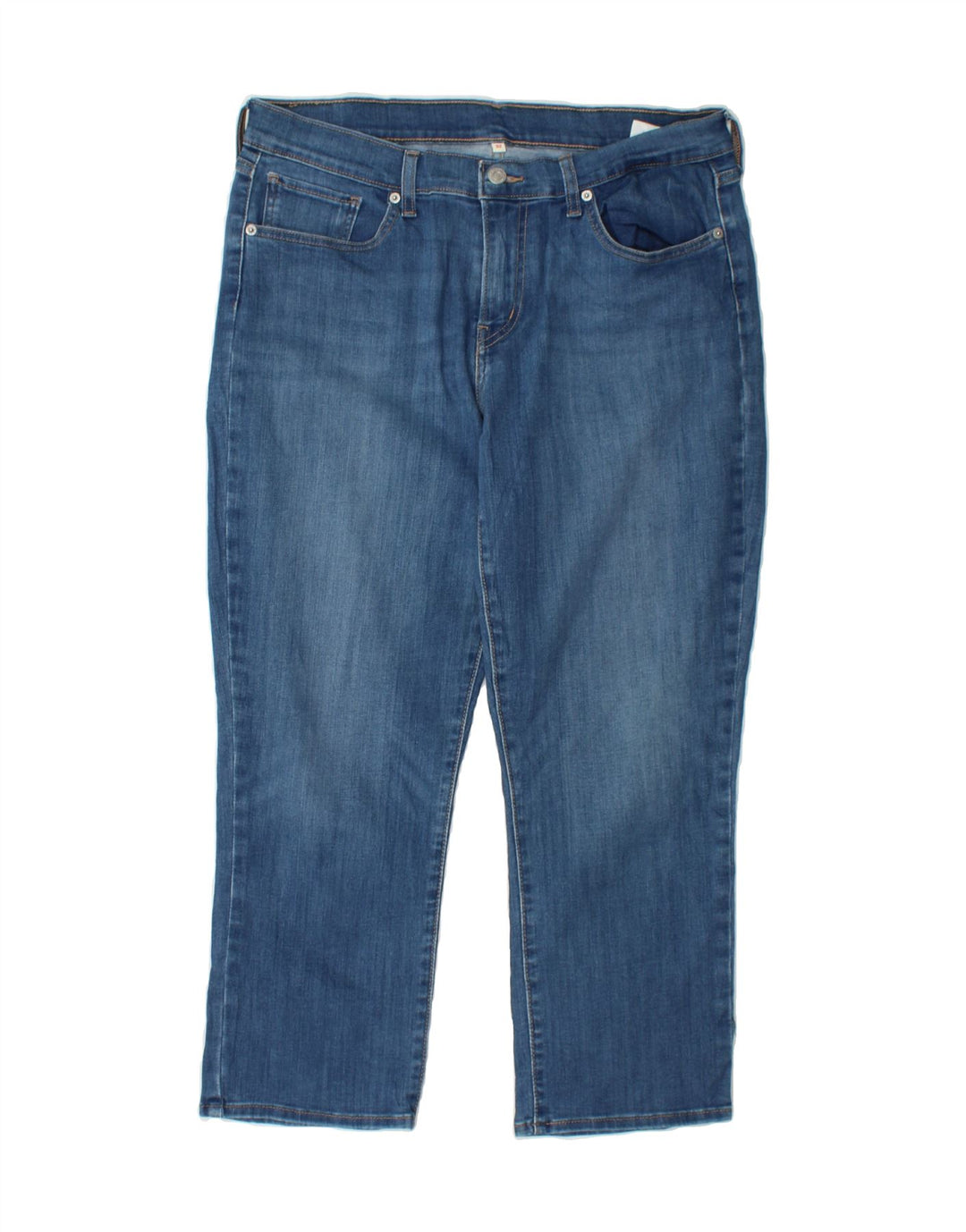 LEVI'S Womens Straight Jeans W32 L26 Blue Cotton Vintage Levi's and Second-Hand Levi's from Messina Hembry 