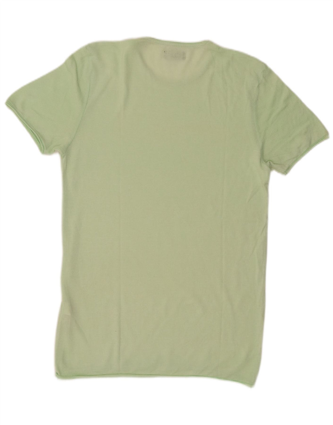 Camiseta masculina Zara Top médio algodão verde