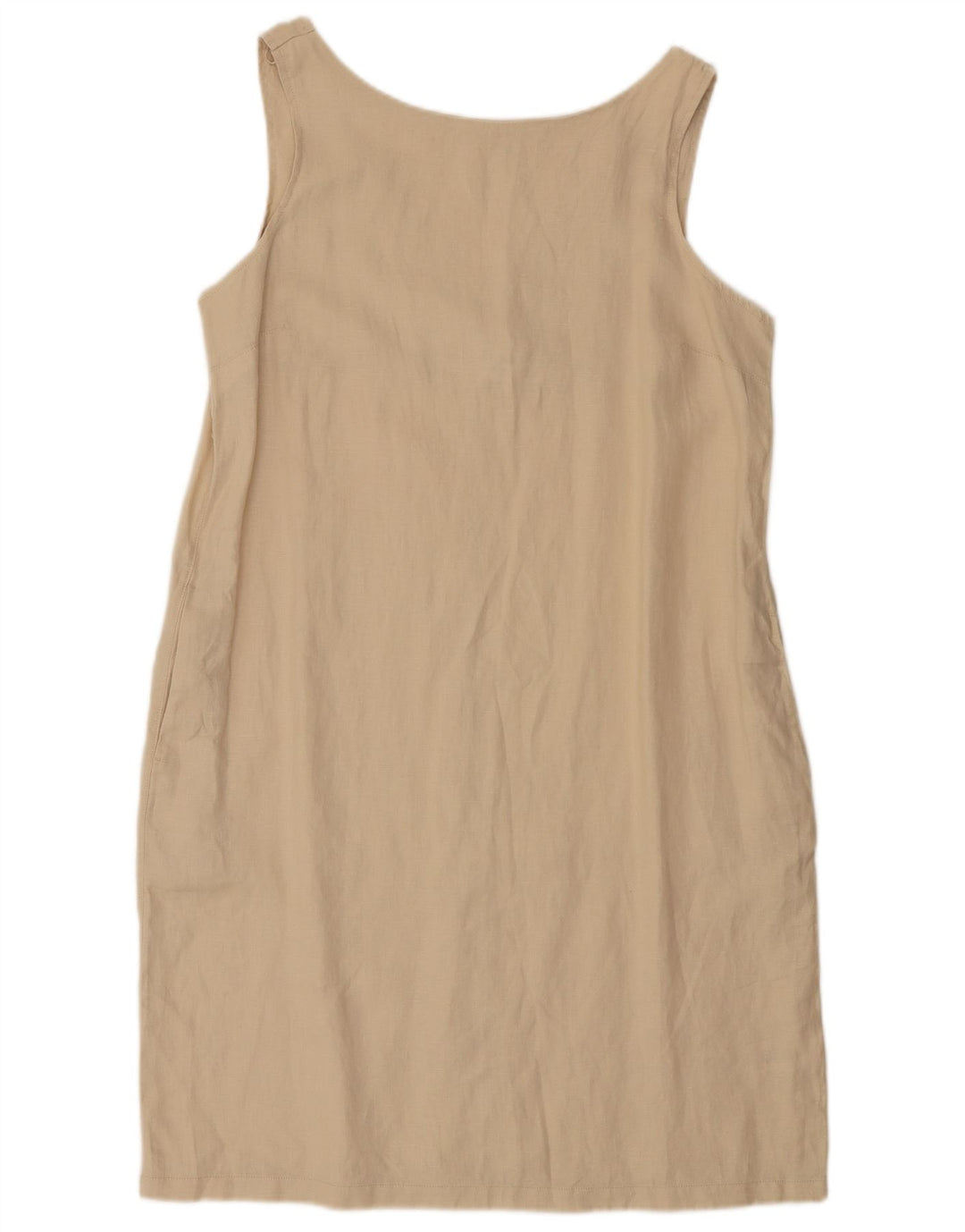 Próximo Vestido feminino sem mangas em linho UK 14 grande linho bege