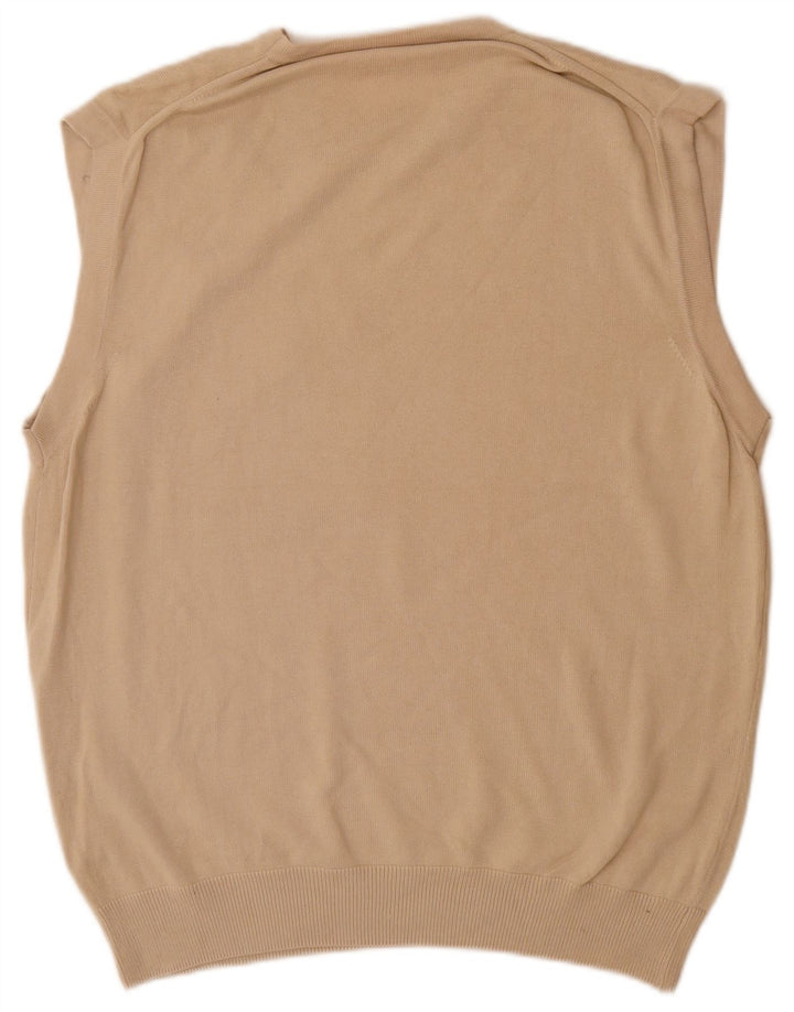 Zara Mens Colete Regata Médio Algodão Bege