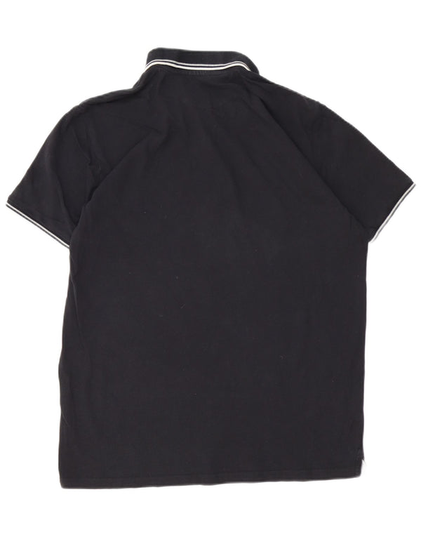 Camisa polo masculina Champion grande algodão preto