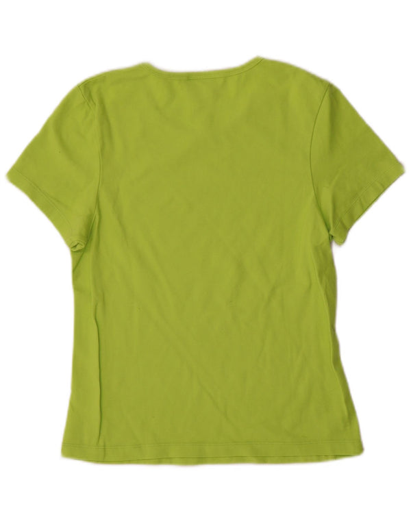 Camiseta feminina Champion UK 14 grande poliéster verde