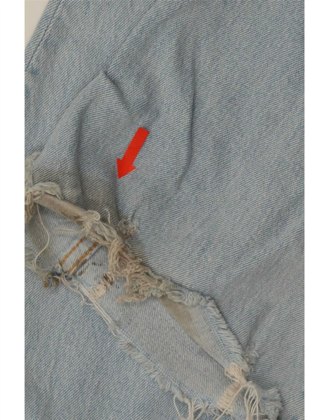 Zara Calça jeans feminina alta e desgastada EU 34 2XS W24 L36 Azul