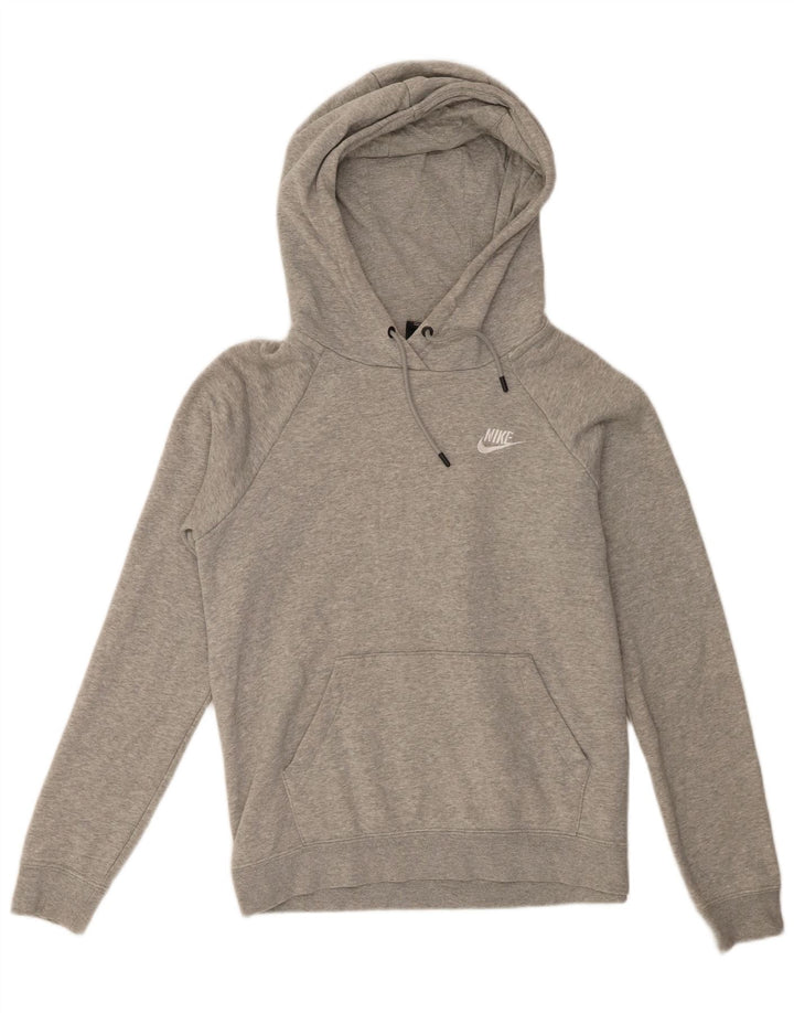 Nike Mens Hoodie Jumper Pequeno Algodão Cinza