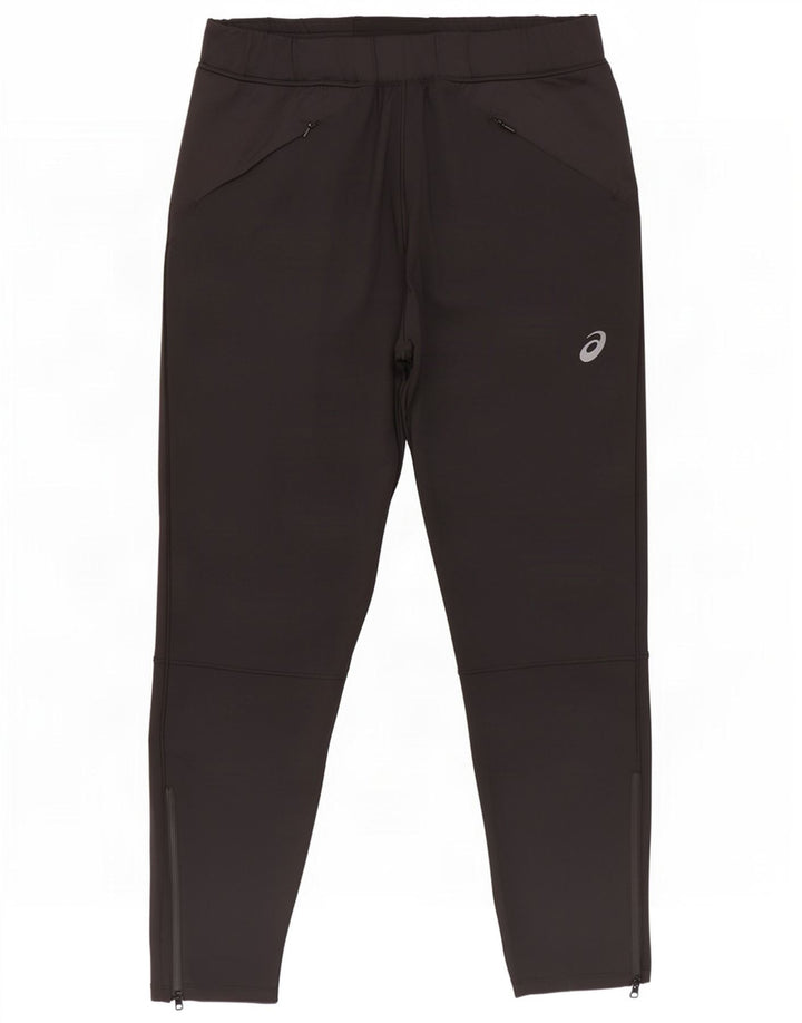 Calça de treino feminina Asics UK 14 poliéster preto médio