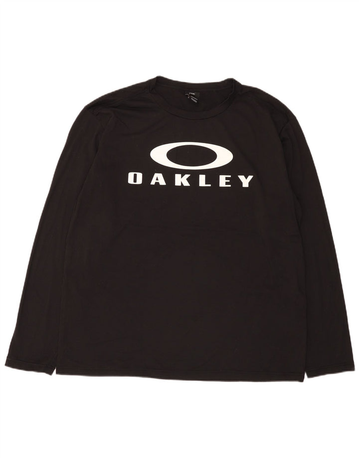 Oakley Mens Gráfico Top Manga Longa 2XL Preto