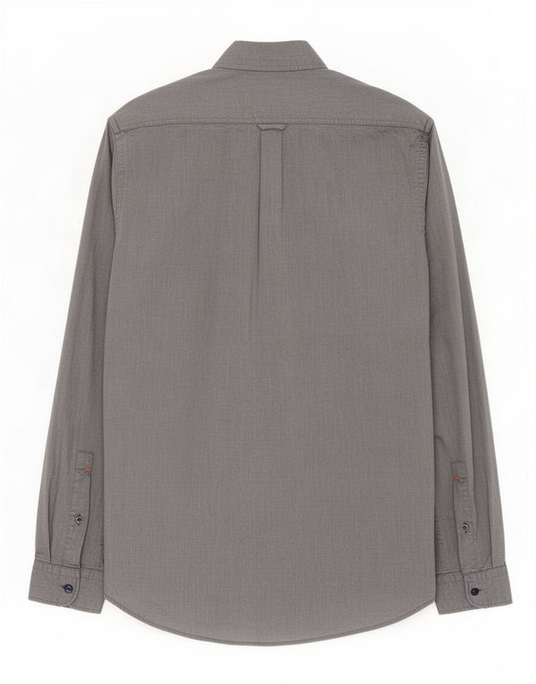 Camisa masculina Hugo Boss Regular Fit algodão azul médio