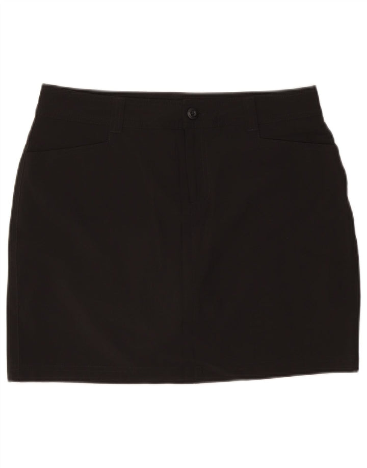 Minissaia feminina EDDIE BAUER EUA 8 médio W30 poliéster preto