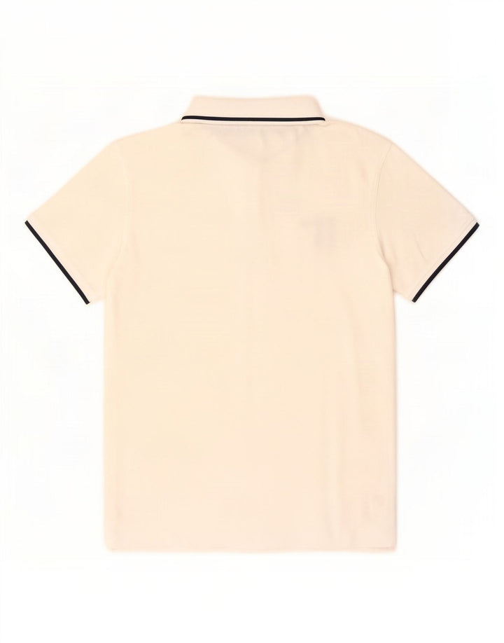Trussardi Jeans Camisa polo masculina média algodão branco