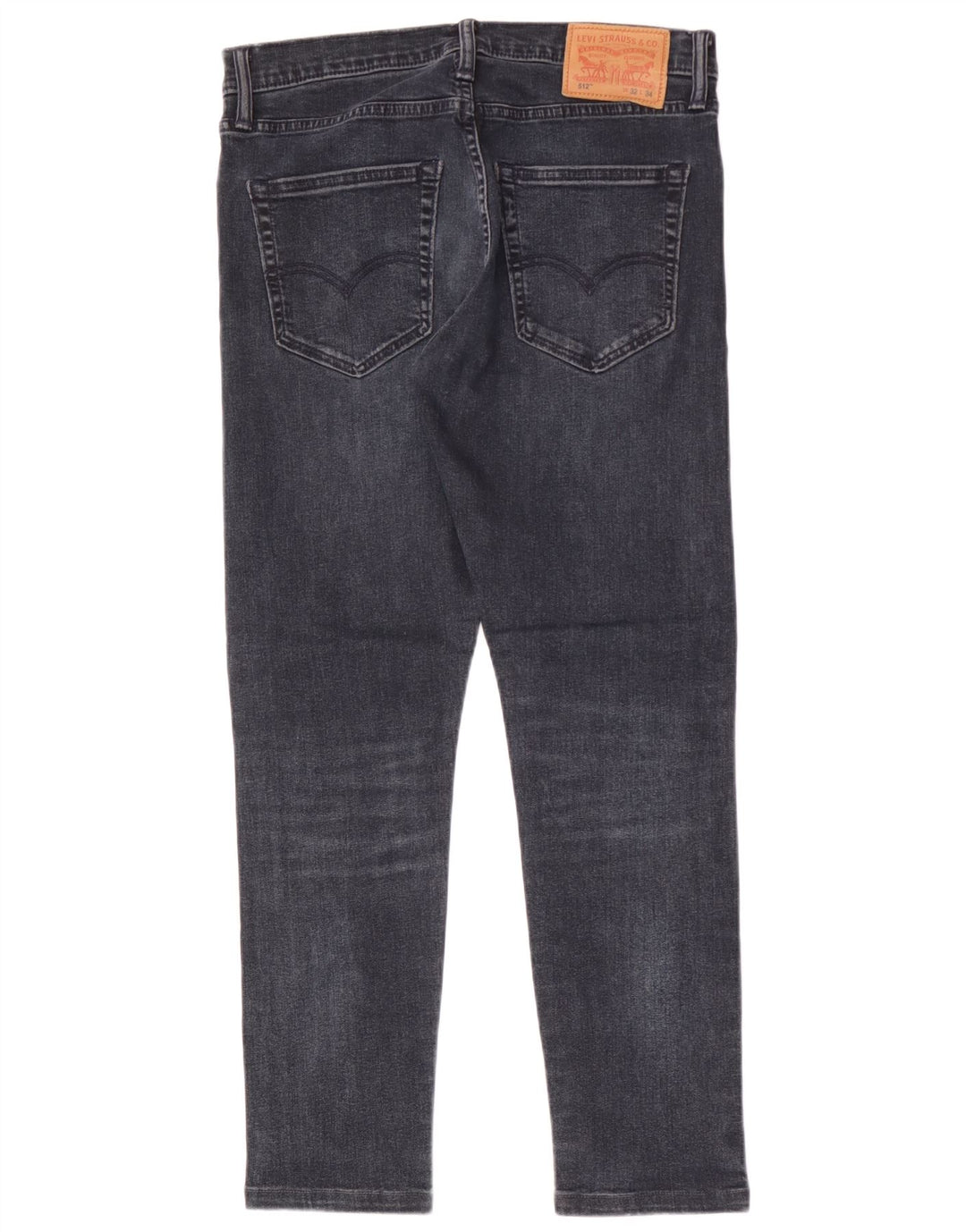 Calça jeans masculina Levi's 512 Slim Tapered W32 L29 cinza