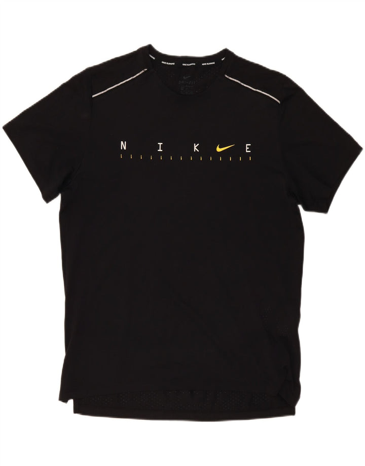 Camiseta masculina NIKE Dri Fit Graphic Top grande poliéster preto