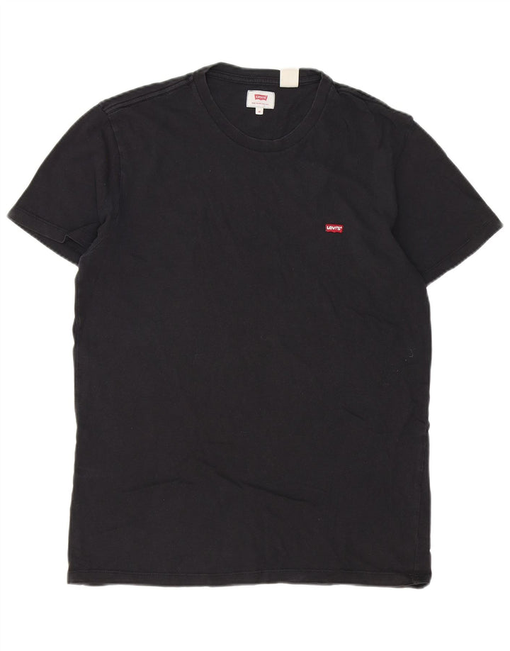 Camiseta masculina LEVI'S Top médio algodão preto