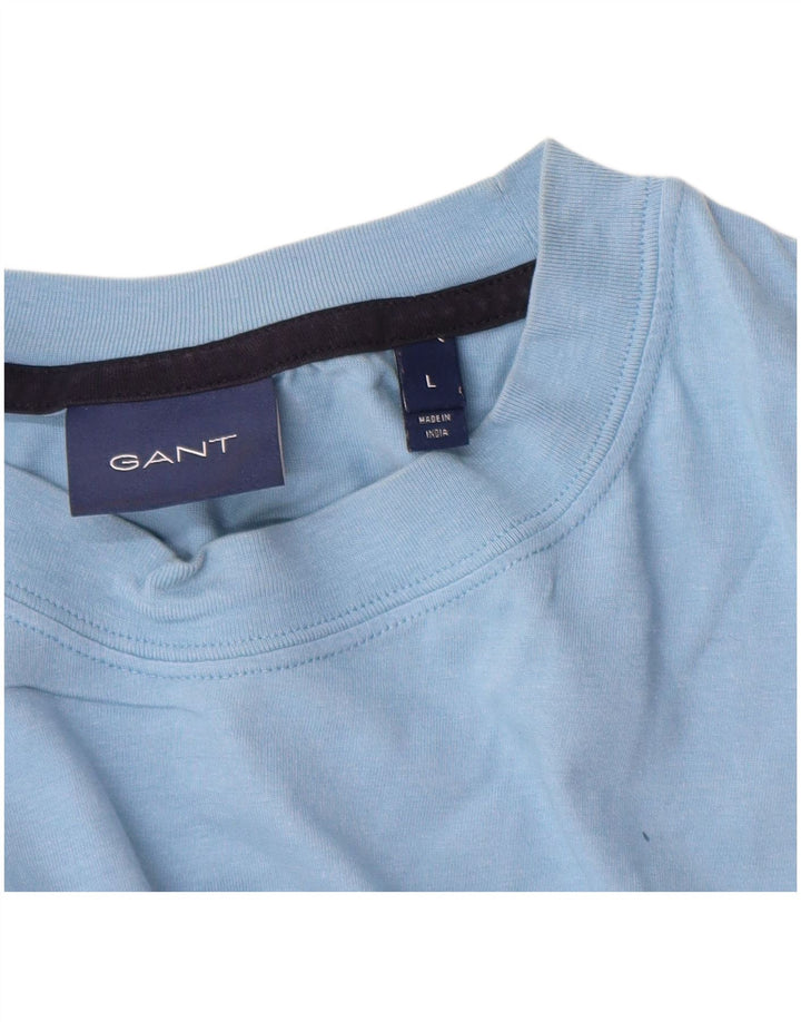 Camiseta masculina gráfica Gant grande azul