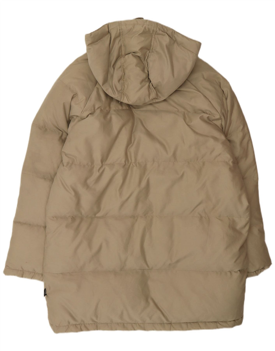 Casaco acolchoado com capuz masculino Sergio Tacchini Reino Unido 40 grande poliéster bege