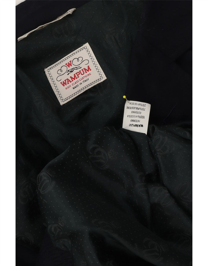 Jaqueta bomber masculina Wampum UK 42 XL azul marinho viscose