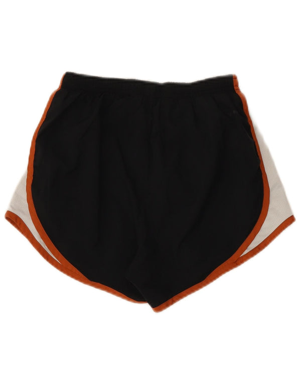 Nike Womens Texas Longhorns Sport Shorts UK 4 XS Black Colourblock