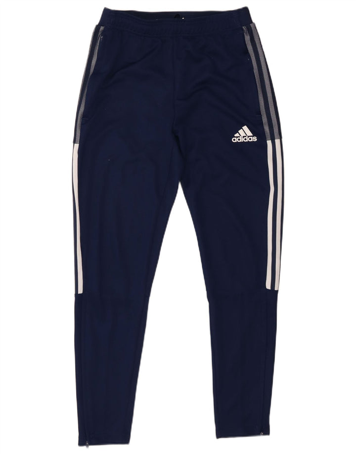 Calça de treino Adidas Aeroready masculina pequena azul marinho poliéster