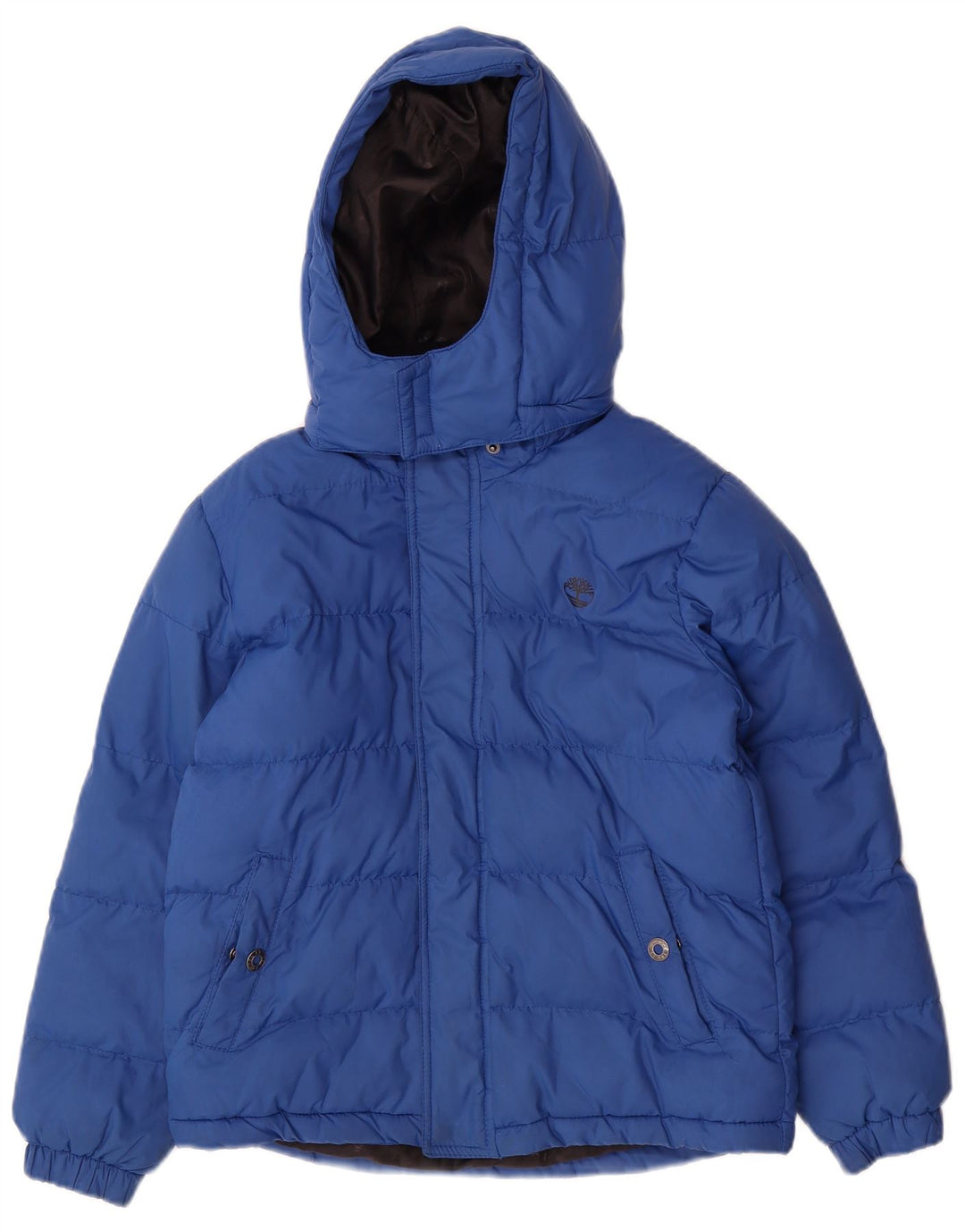 Casaco acolchoado com capuz Timberland Boys 9-10 anos azul poliéster
