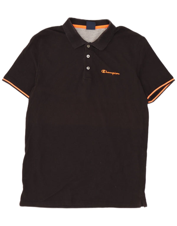 Camisa polo masculina CHAMPION XL algodão preto
